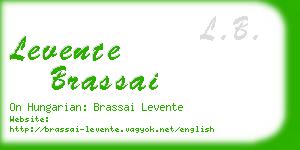 levente brassai business card